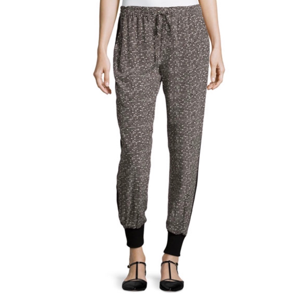 Vince Printed Silk Jogger